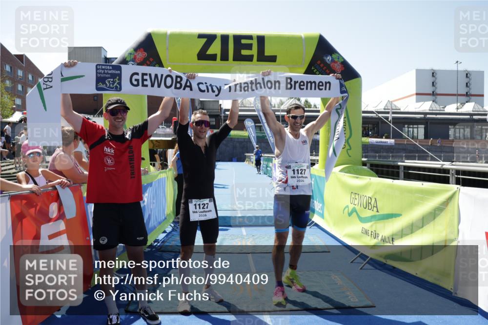 09.08.2026 - GEWOBA Citytriathlon Bremen Yannick Fuchs http://msf.ph/oto/9940409 09.08.2026 13:39:39 Ziel  meine-sportfotos.de