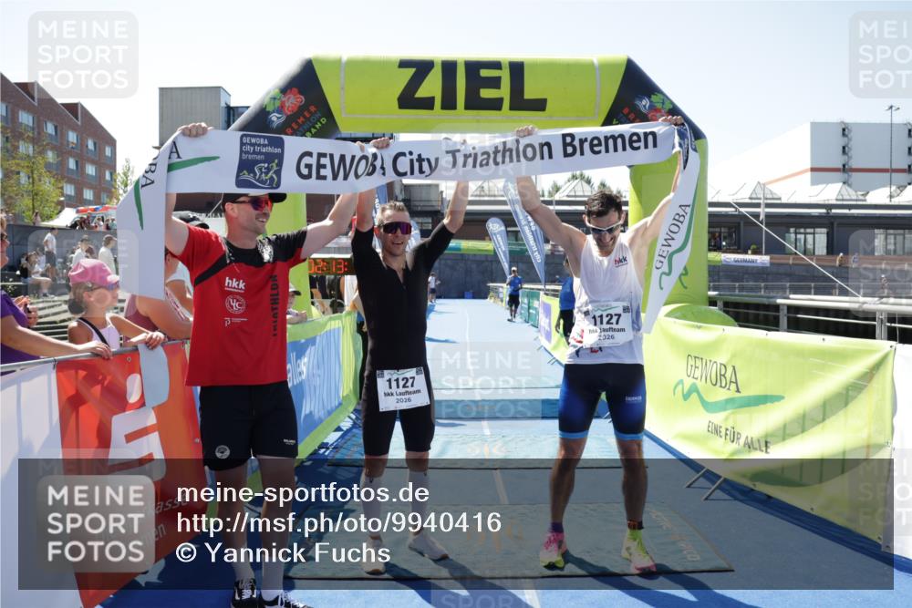 09.08.2026 - GEWOBA Citytriathlon Bremen Yannick Fuchs http://msf.ph/oto/9940416 09.08.2026 13:39:40 Ziel  meine-sportfotos.de