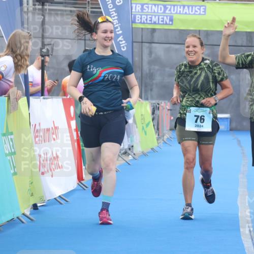 11.08.2024 - GEWOBA Citytriathlon Bremen Lena Gebhardt http://msf.ph/oto/6790063 11.08.2024 11:39:15 Ziel 76 meine-sportfotos.de