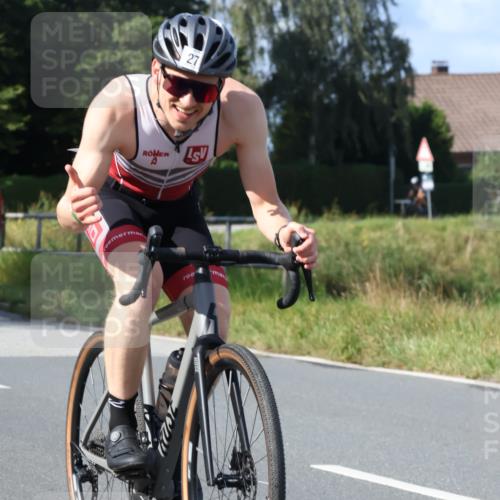 25.08.2024 - Elbe Triathlon Hamburg Fuchs,  Jonas http://msf.ph/oto/6857231 25.08.2024 10:41:16 Radfahren 1445, 794, 1424, 273 meine-sportfotos.de