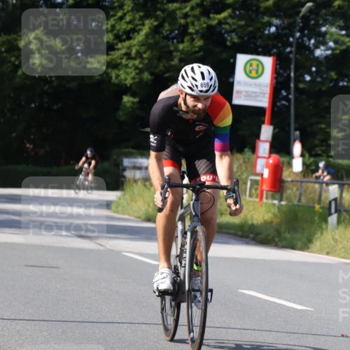 25.08.2024 - Elbe Triathlon Hamburg Fuchs,  Jonas http://msf.ph/oto/6873342 25.08.2024 10:35:46 Radfahren 659, 543, 1500 meine-sportfotos.de