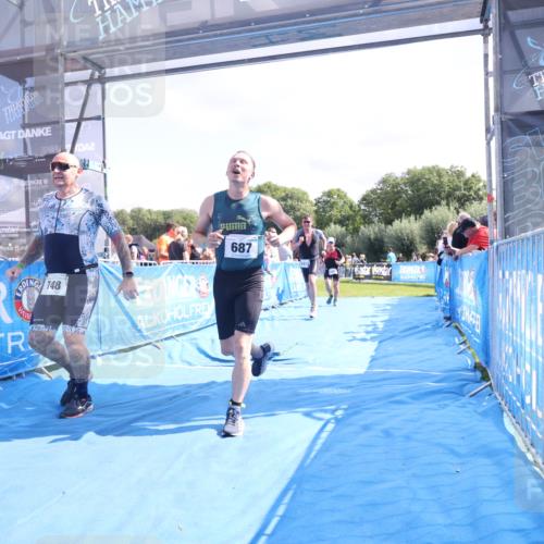 25.08.2024 - Elbe Triathlon Hamburg H.Heesch http://msf.ph/oto/6874338 25.08.2024 11:39:01 Ziel 687, 748, 1413, 1456 meine-sportfotos.de