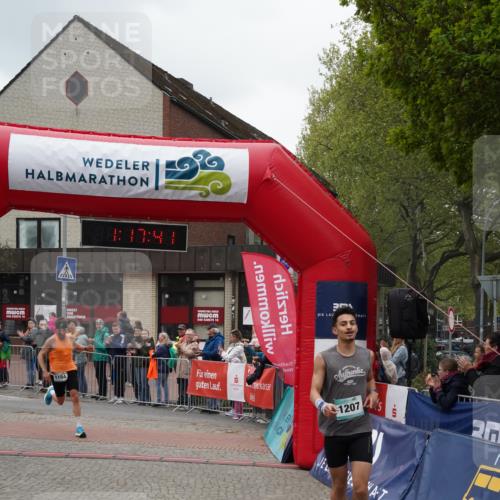 04.05.2025 - 8. Wedeler Halbmarathon Felixshl http://msf.ph/oto/7815205 04.05.2025 11:17:39 Ziel 1184, 1207 meine-sportfotos.de
