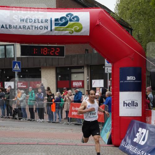 04.05.2025 - 8. Wedeler Halbmarathon Felixshl http://msf.ph/oto/7815218 04.05.2025 11:18:20 Ziel 1197 meine-sportfotos.de