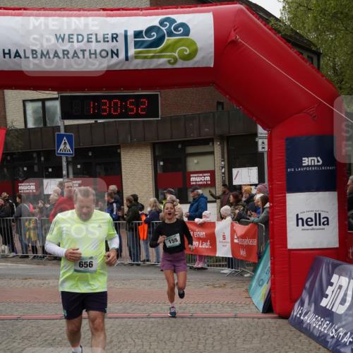 04.05.2025 - 8. Wedeler Halbmarathon Felixshl http://msf.ph/oto/7817521 04.05.2025 11:30:50 Ziel 155, 610, 616, 656, 659, 996 meine-sportfotos.de