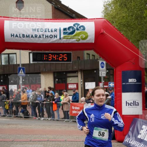 04.05.2025 - 8. Wedeler Halbmarathon Felixshl http://msf.ph/oto/7817884 04.05.2025 11:34:23 Ziel 58, 1060 meine-sportfotos.de