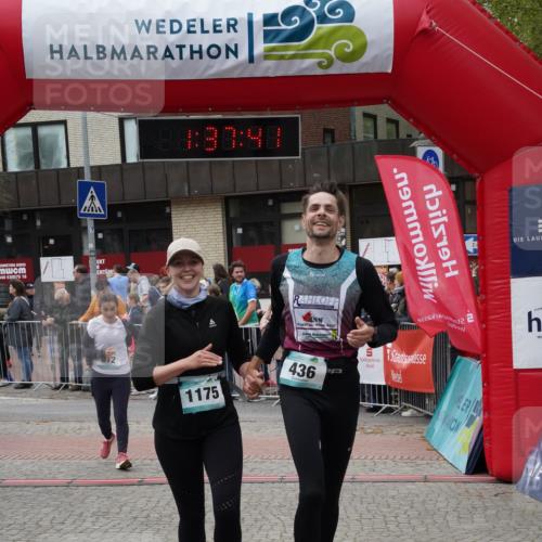 04.05.2025 - 8. Wedeler Halbmarathon Felixshl http://msf.ph/oto/7818187 04.05.2025 11:37:39 Ziel 436, 672, 889, 1175 meine-sportfotos.de