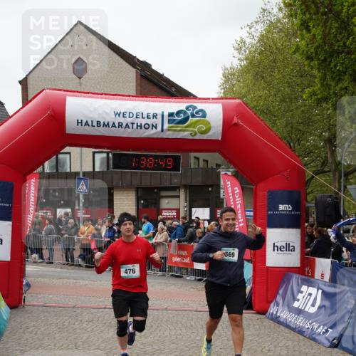 04.05.2025 - 8. Wedeler Halbmarathon Felixshl http://msf.ph/oto/7818315 04.05.2025 11:38:47 Ziel 476, 569 meine-sportfotos.de