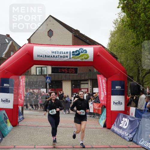 04.05.2025 - 8. Wedeler Halbmarathon Felixshl http://msf.ph/oto/7818858 04.05.2025 11:45:03 Ziel 392, 421, 714 meine-sportfotos.de