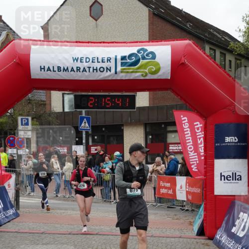 04.05.2025 - 8. Wedeler Halbmarathon Felixshl http://msf.ph/oto/7833091 04.05.2025 12:15:39 Ziel 270, 276, 675 meine-sportfotos.de