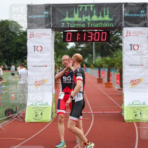 15.06.2025 - 7 Türme Triathlon Michael Strokosch http://msf.ph/oto/7929449 15.06.2025 10:13:00 Ziel 33, 34 meine-sportfotos.de