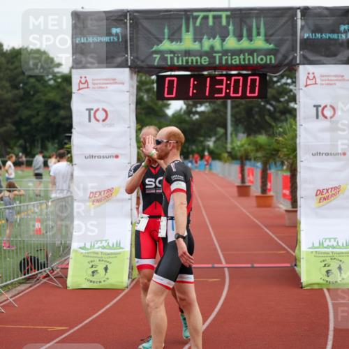 15.06.2025 - 7 Türme Triathlon Michael Strokosch http://msf.ph/oto/7929450 15.06.2025 10:13:00 Ziel 33, 34 meine-sportfotos.de