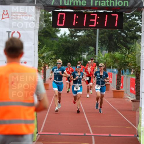 15.06.2025 - 7 Türme Triathlon Michael Strokosch http://msf.ph/oto/7929462 15.06.2025 10:13:17 Ziel 73, 81, 82, 83 meine-sportfotos.de