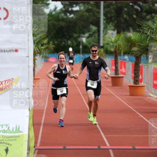 15.06.2025 - 7 Türme Triathlon Michael Strokosch http://msf.ph/oto/7929889 15.06.2025 10:30:39 Ziel 154, 155 meine-sportfotos.de