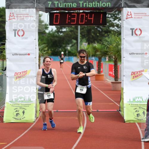 15.06.2025 - 7 Türme Triathlon Michael Strokosch http://msf.ph/oto/7929899 15.06.2025 10:30:42 Ziel 154, 155 meine-sportfotos.de