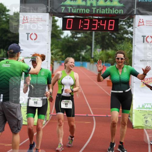 15.06.2025 - 7 Türme Triathlon Michael Strokosch http://msf.ph/oto/7929982 15.06.2025 10:33:49 Ziel 85, 86, 87 meine-sportfotos.de