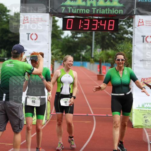 15.06.2025 - 7 Türme Triathlon Michael Strokosch http://msf.ph/oto/7929983 15.06.2025 10:33:49 Ziel 85, 86, 87 meine-sportfotos.de