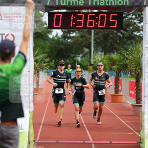 15.06.2025 - 7 Türme Triathlon Michael Strokosch http://msf.ph/oto/7930048 15.06.2025 10:36:06 Ziel 137, 138, 140 meine-sportfotos.de