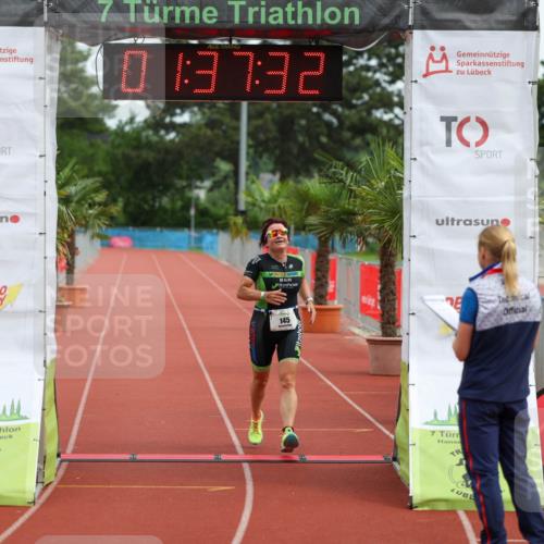 15.06.2025 - 7 Türme Triathlon Michael Strokosch http://msf.ph/oto/7930079 15.06.2025 10:37:32 Ziel 145 meine-sportfotos.de