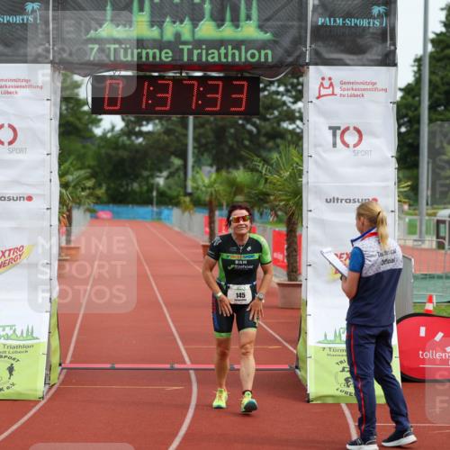 15.06.2025 - 7 Türme Triathlon Michael Strokosch http://msf.ph/oto/7930085 15.06.2025 10:37:34 Ziel 145 meine-sportfotos.de