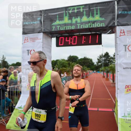 15.06.2025 - 7 Türme Triathlon Michael Strokosch http://msf.ph/oto/7972288 15.06.2025 14:01:11 Ziel 523, 774, 992 meine-sportfotos.de