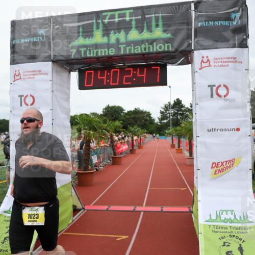 15.06.2025 - 7 Türme Triathlon Michael Strokosch http://msf.ph/oto/7972887 15.06.2025 14:02:46 Ziel 371, 504, 793, 1023 meine-sportfotos.de