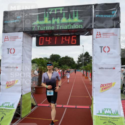 15.06.2025 - 7 Türme Triathlon Michael Strokosch http://msf.ph/oto/7980070 15.06.2025 14:11:46 Ziel 443, 543, 732, 865 meine-sportfotos.de