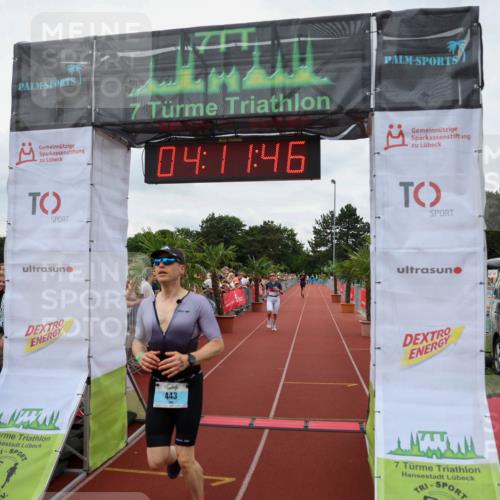 15.06.2025 - 7 Türme Triathlon Michael Strokosch http://msf.ph/oto/7980075 15.06.2025 14:11:46 Ziel 443, 543, 732, 865 meine-sportfotos.de