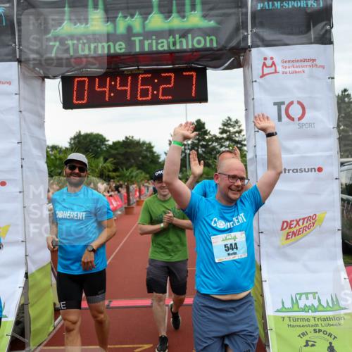15.06.2025 - 7 Türme Triathlon Michael Strokosch http://msf.ph/oto/8005922 15.06.2025 14:46:26 Ziel 340, 544, 714 meine-sportfotos.de