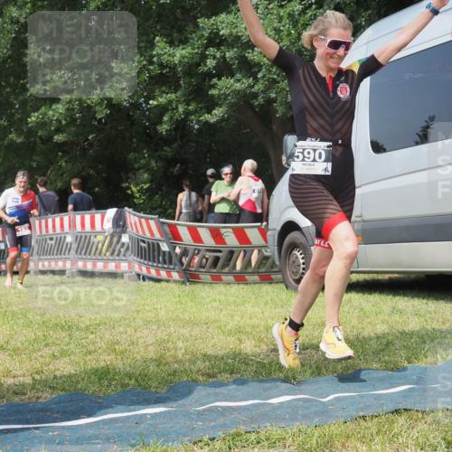 15.06.2025 - 27. Vierlanden-Triathlon KatJ http://msf.ph/oto/8037405 15.06.2025 11:28:01 Schwimmen  meine-sportfotos.de