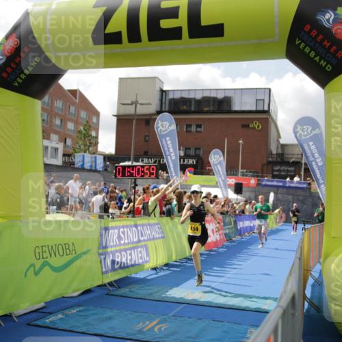 10.08.2025 - GEWOBA Citytriathlon Bremen H.Heesch http://msf.ph/oto/8538814 10.08.2025 11:44:36 Ziel 454 meine-sportfotos.de