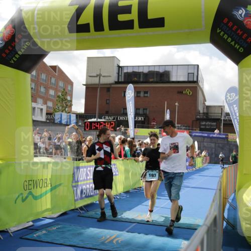 10.08.2025 - GEWOBA Citytriathlon Bremen H.Heesch http://msf.ph/oto/8539038 10.08.2025 11:46:19 Ziel 193 meine-sportfotos.de