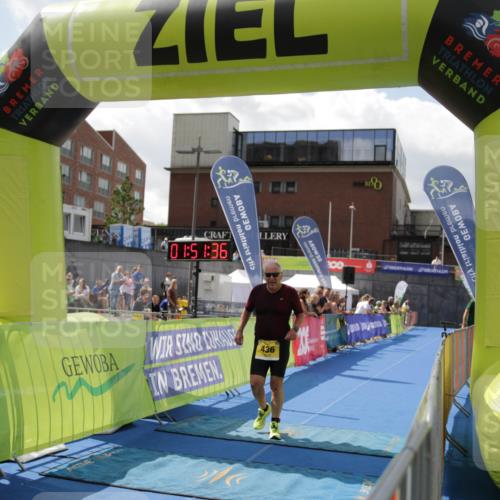 10.08.2025 - GEWOBA Citytriathlon Bremen H.Heesch http://msf.ph/oto/8539248 10.08.2025 11:55:12 Ziel  meine-sportfotos.de