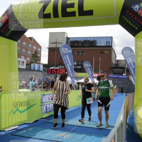 10.08.2025 - GEWOBA Citytriathlon Bremen H.Heesch http://msf.ph/oto/8539258 10.08.2025 11:56:45 Ziel 177 meine-sportfotos.de
