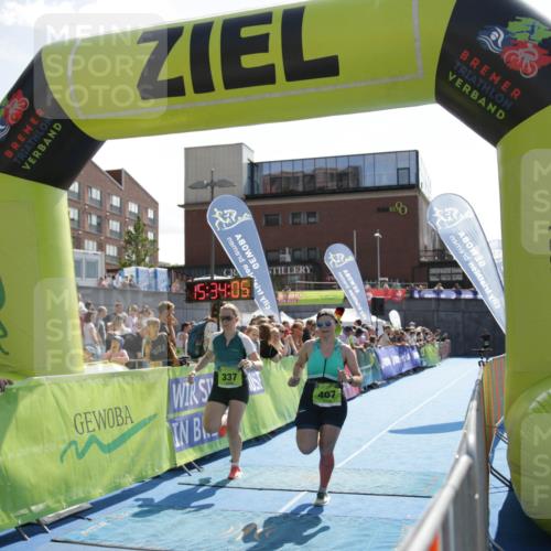 10.08.2025 - GEWOBA Citytriathlon Bremen H.Heesch http://msf.ph/oto/8539777 10.08.2025 15:34:04 Ziel 337, 517 meine-sportfotos.de
