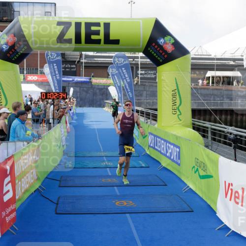10.08.2025 - GEWOBA Citytriathlon Bremen H.Heesch http://msf.ph/oto/8551935 10.08.2025 11:06:16 Ziel 391 meine-sportfotos.de