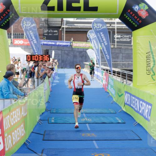 10.08.2025 - GEWOBA Citytriathlon Bremen H.Heesch http://msf.ph/oto/8551974 10.08.2025 11:07:18 Ziel 374 meine-sportfotos.de