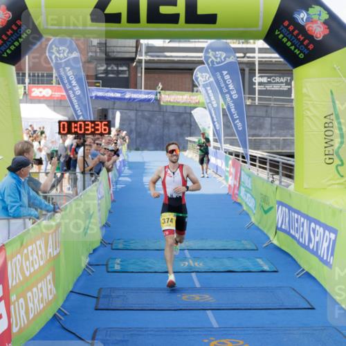 10.08.2025 - GEWOBA Citytriathlon Bremen H.Heesch http://msf.ph/oto/8551976 10.08.2025 11:07:18 Ziel 374 meine-sportfotos.de