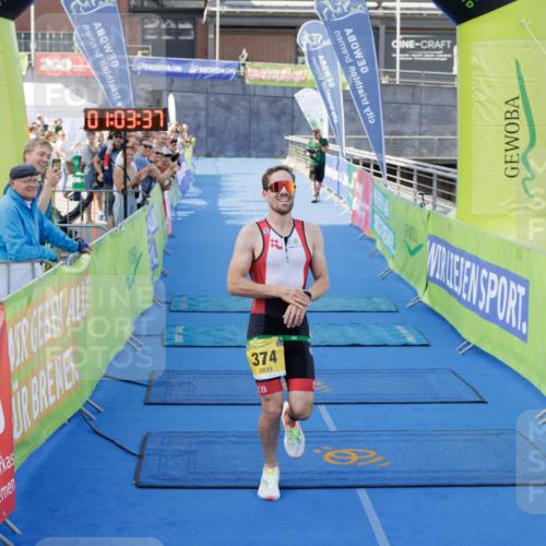 10.08.2025 - GEWOBA Citytriathlon Bremen H.Heesch http://msf.ph/oto/8551981 10.08.2025 11:07:19 Ziel 374 meine-sportfotos.de