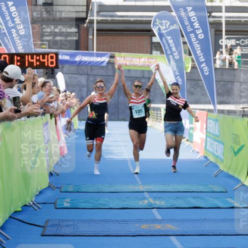 10.08.2025 - GEWOBA Citytriathlon Bremen H.Heesch http://msf.ph/oto/8552308 10.08.2025 11:18:30 Ziel 105, 412 meine-sportfotos.de