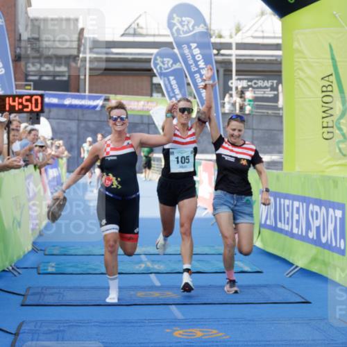 10.08.2025 - GEWOBA Citytriathlon Bremen H.Heesch http://msf.ph/oto/8552319 10.08.2025 11:18:31 Ziel 105, 412 meine-sportfotos.de