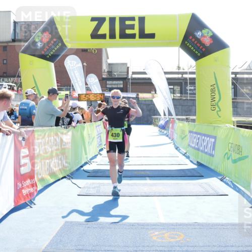 10.08.2025 - GEWOBA Citytriathlon Bremen H.Heesch http://msf.ph/oto/8553523 10.08.2025 15:46:38 Ziel 412, 430 meine-sportfotos.de