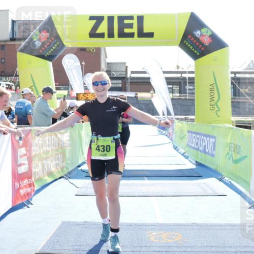 10.08.2025 - GEWOBA Citytriathlon Bremen H.Heesch http://msf.ph/oto/8553529 10.08.2025 15:46:39 Ziel 412, 430 meine-sportfotos.de