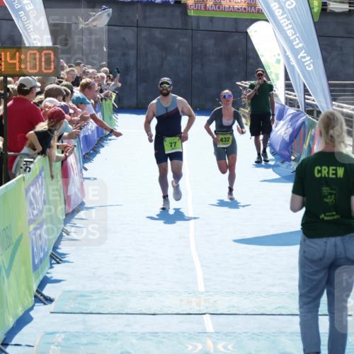 10.08.2025 - GEWOBA Citytriathlon Bremen H.Heesch http://msf.ph/oto/8553536 10.08.2025 15:14:04 Ziel 77, 432 meine-sportfotos.de