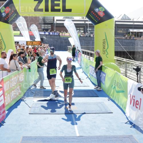 10.08.2025 - GEWOBA Citytriathlon Bremen H.Heesch http://msf.ph/oto/8553565 10.08.2025 15:14:08 Ziel 77, 432 meine-sportfotos.de