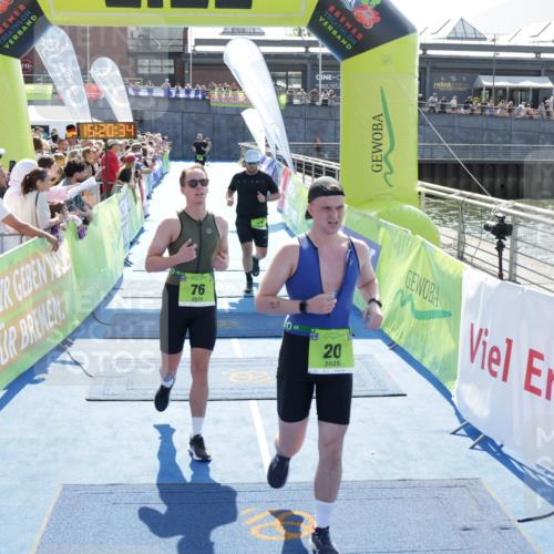 10.08.2025 - GEWOBA Citytriathlon Bremen H.Heesch http://msf.ph/oto/8554807 10.08.2025 15:20:38 Ziel 20, 47, 50, 69, 76 meine-sportfotos.de