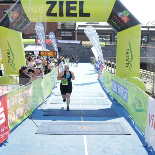 10.08.2025 - GEWOBA Citytriathlon Bremen H.Heesch http://msf.ph/oto/8555139 10.08.2025 15:56:05 Ziel 413 meine-sportfotos.de