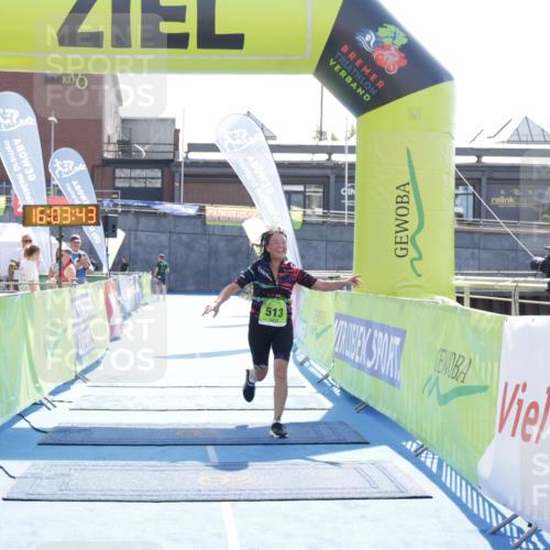 10.08.2025 - GEWOBA Citytriathlon Bremen H.Heesch http://msf.ph/oto/8555933 10.08.2025 16:03:47 Ziel 513 meine-sportfotos.de