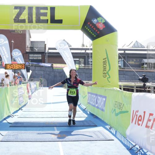 10.08.2025 - GEWOBA Citytriathlon Bremen H.Heesch http://msf.ph/oto/8555942 10.08.2025 16:03:47 Ziel 513 meine-sportfotos.de