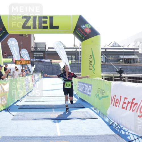 10.08.2025 - GEWOBA Citytriathlon Bremen H.Heesch http://msf.ph/oto/8555953 10.08.2025 16:03:48 Ziel 513 meine-sportfotos.de